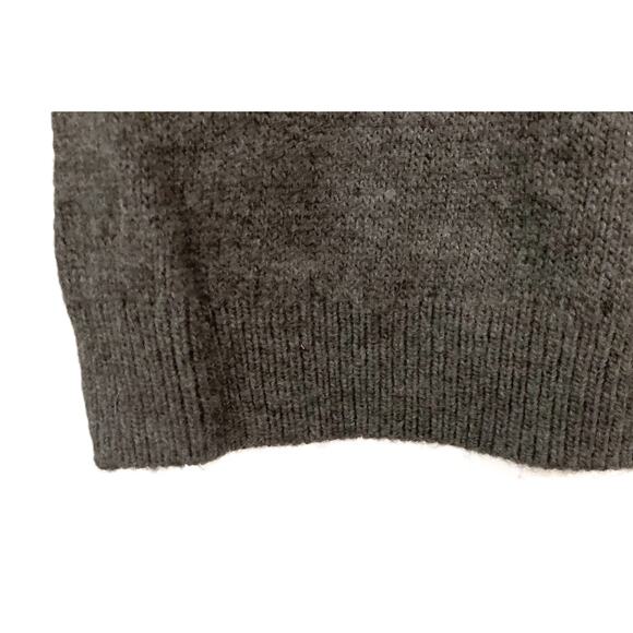 TOPSHOP Size 4 Turtleneck knit Sweater Dress cuff Long Sleeves Dark Gray Womens - Picture 7 of 10